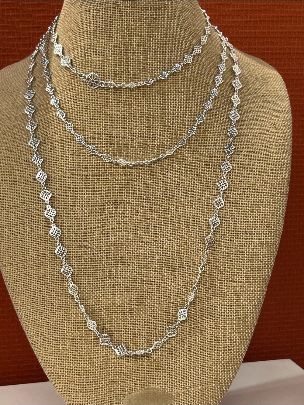 Stella & Dot Devon Silver Tone Layering Necklace